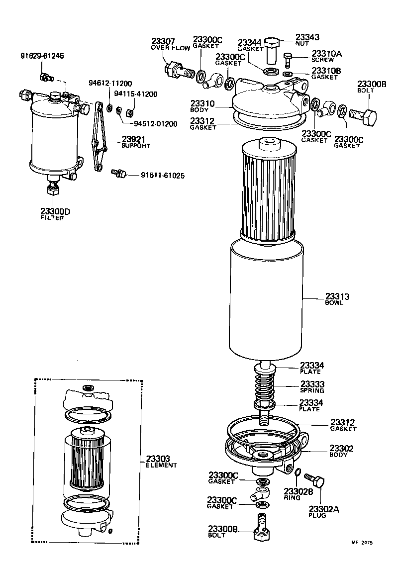 22125-77020 GASKET, NIPPLE UNION(FOR FUEL) product image