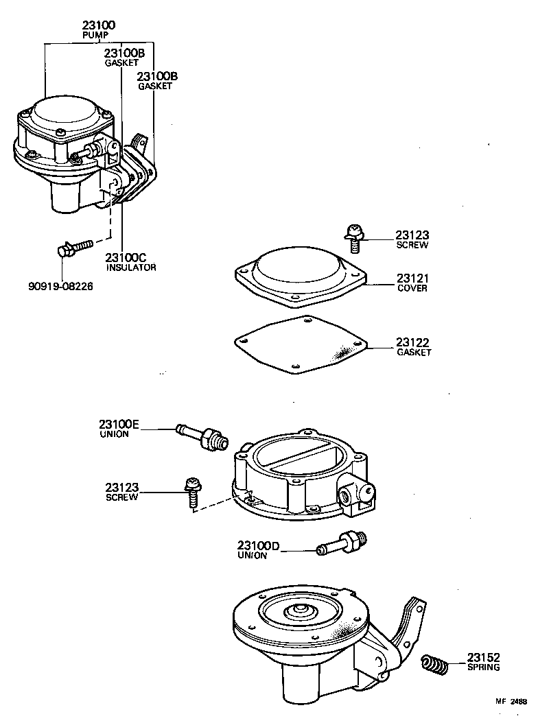 23121-26100 COVER, FUEL PUMP product image