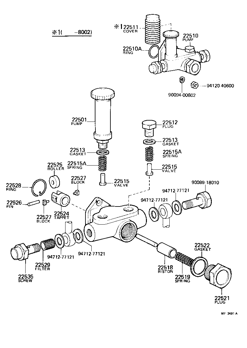 22510-46010 PUMP ASSY, FUEL FEED product image