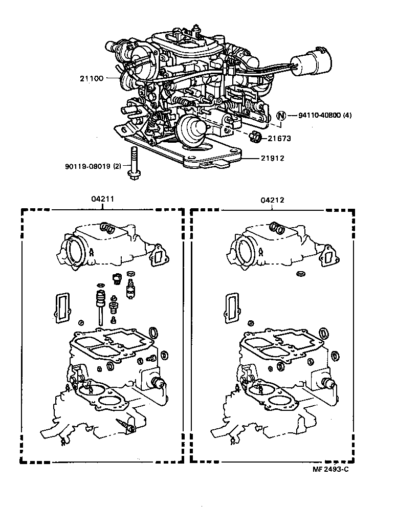 21100-35191 CARBURETOR ASSY product image