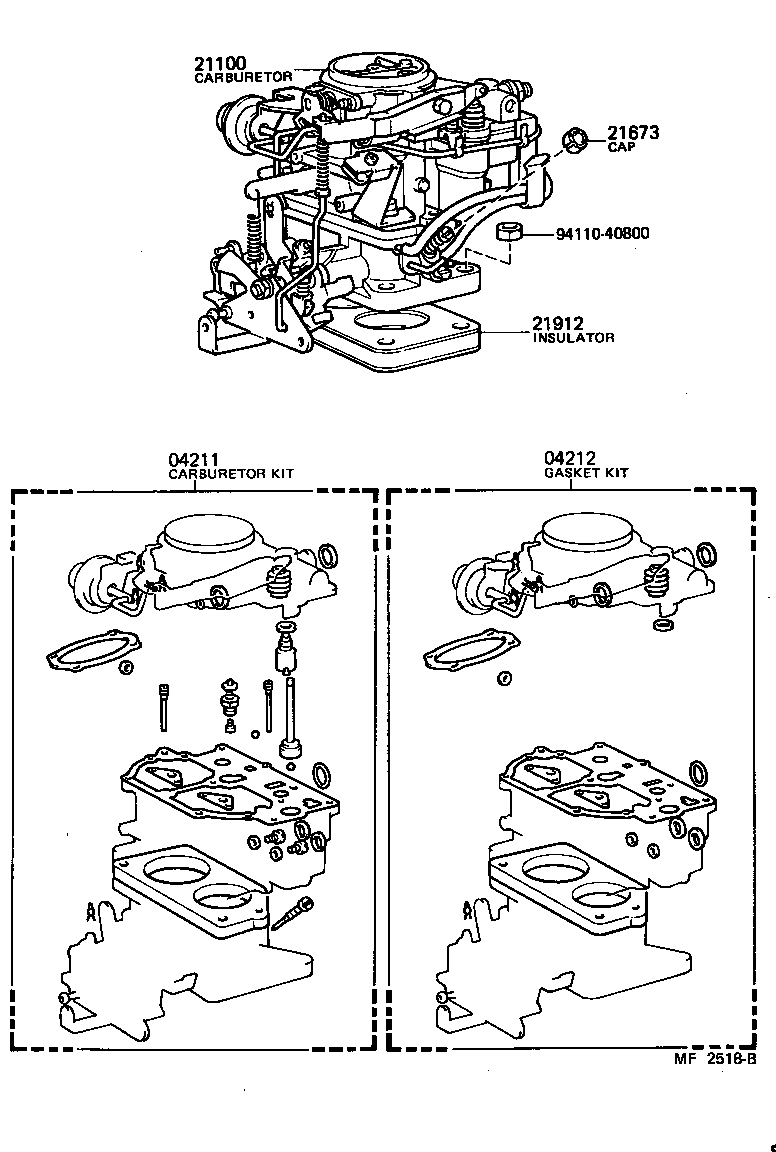 07042-43610 GASKET, CARBURETOR product image