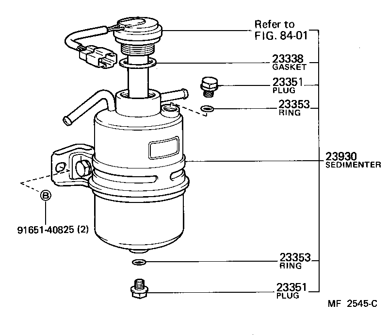23311-68020 BODY SUB-ASSY, FUEL FILTER product image