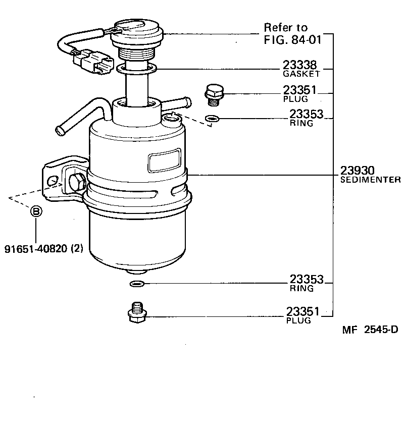 23930-58020 SEDIMENTER ASSY, FUEL product image