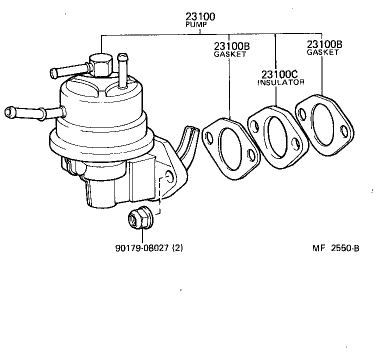 Toyota 90923-06003 INSULATOR, FUEL PUMP
