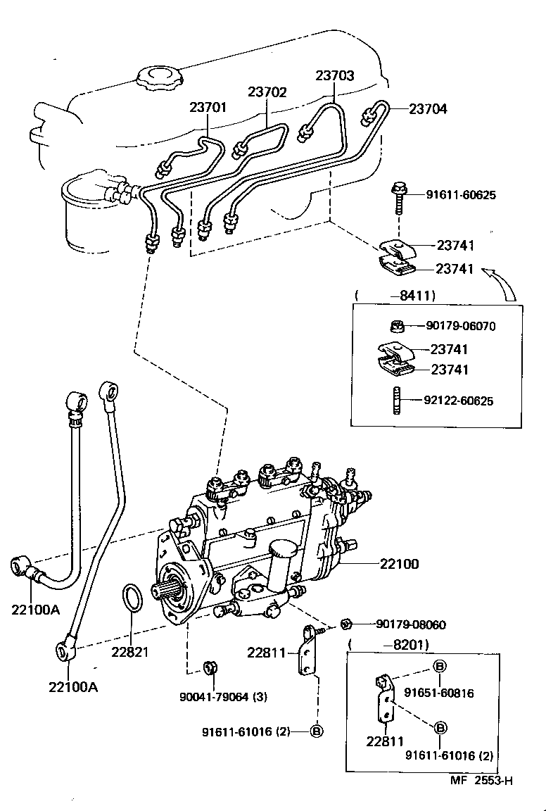 Toyota 22100-68051 PUMP ASSY, INJECTION OR SUPPLY