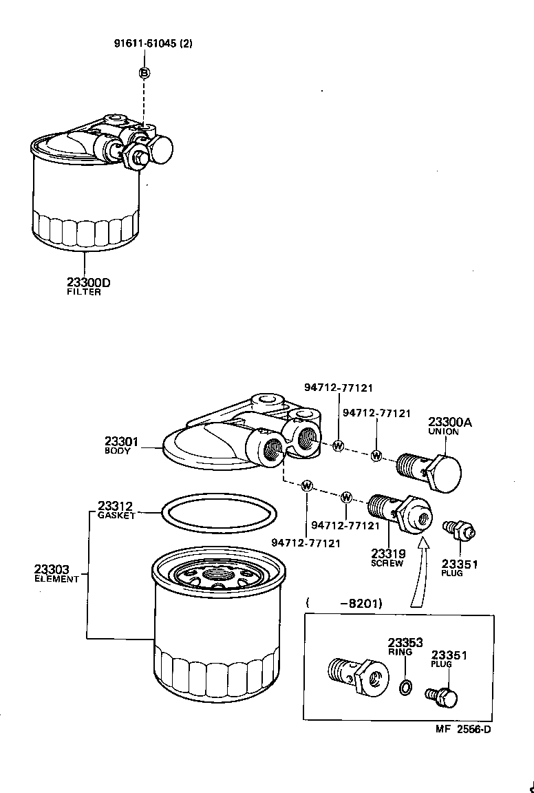 23922-57010 SUPPORT, FUEL SEDIMENTER product image