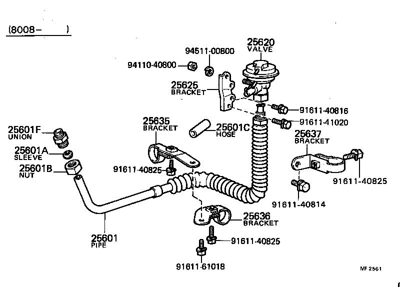 25620-32011 VALVE ASSY, EGR product image