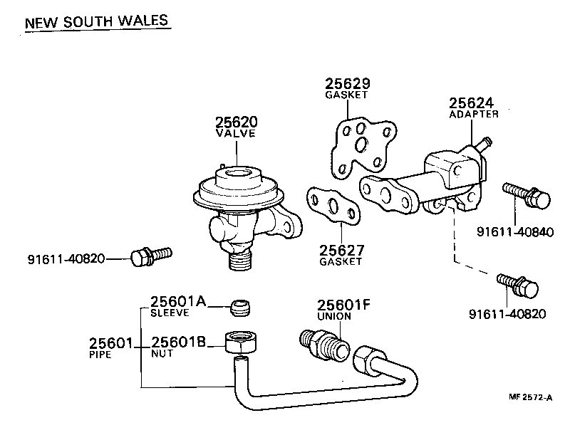 25607-31030 ADAPTER, EGR VALVE product image