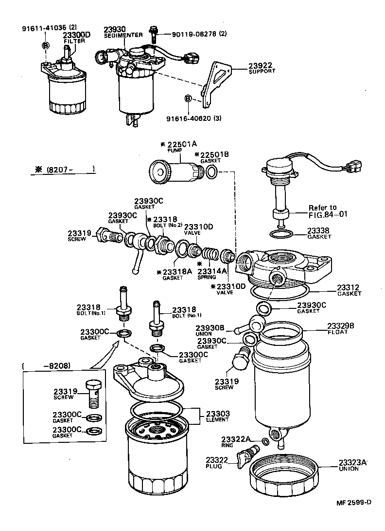 23922-54020 SUPPORT, FUEL SEDIMENTER product image