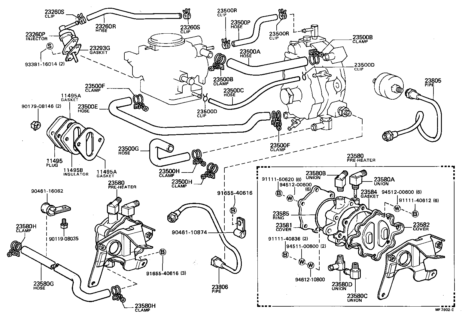 23274-72020 HOSE, LPG INJECTOR product image