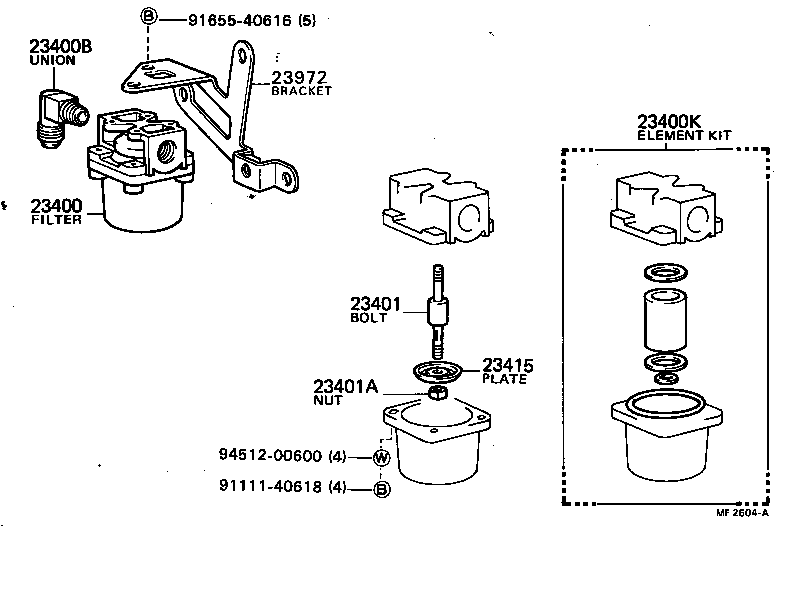 23972-41030 BRACKET, FILTER & SOLENOID VALVE product image