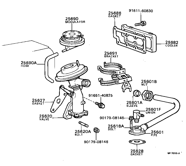 90116-08027 BOLT, STUD(FOR EGR VALVE) product image