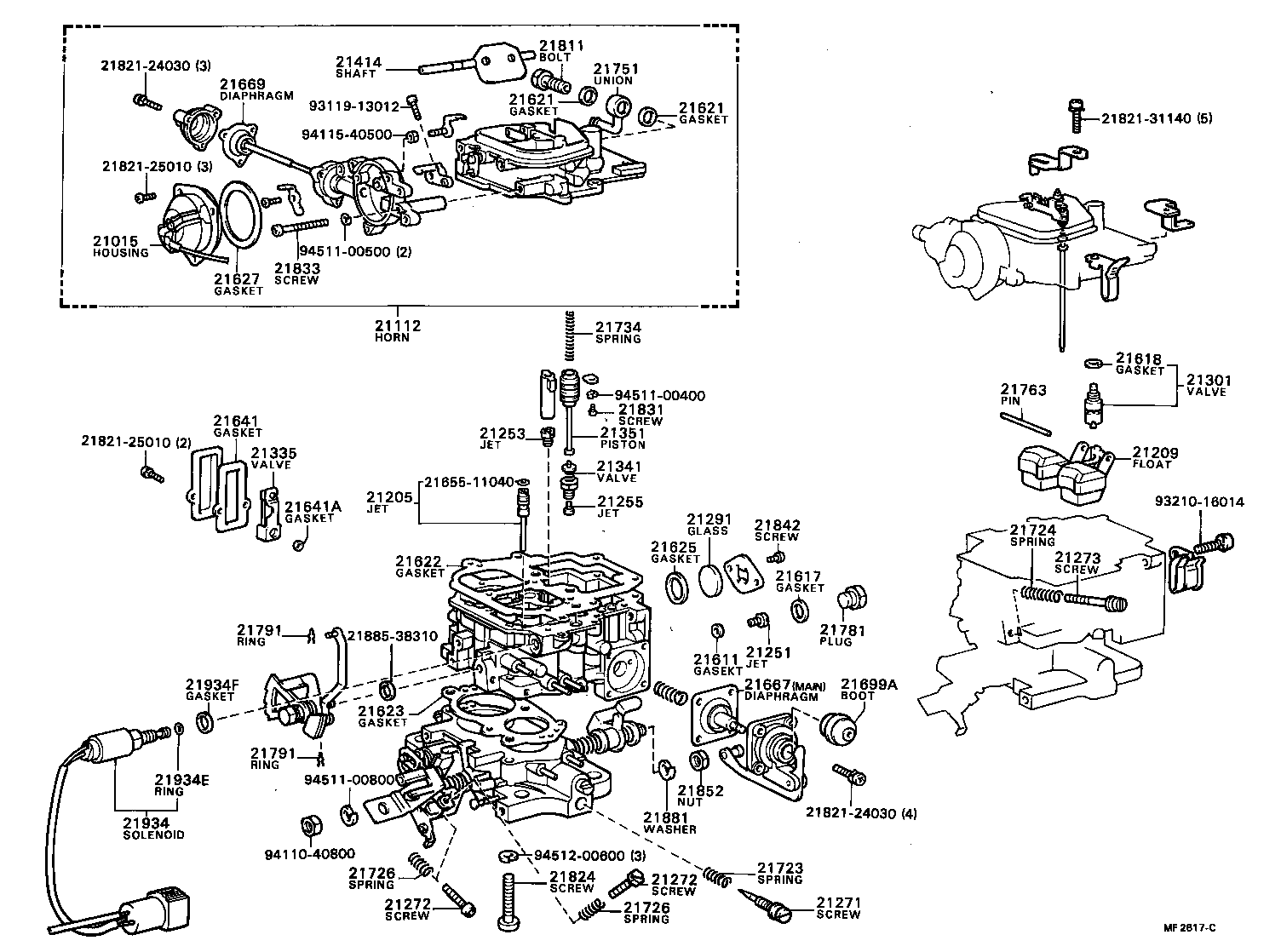 21273-26370 SCREW, 1ST IDLE ADJUSTING product image