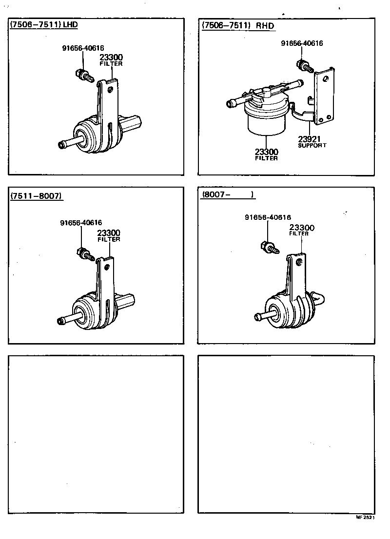 23030-11011 FILTER ASSY, FUEL product image
