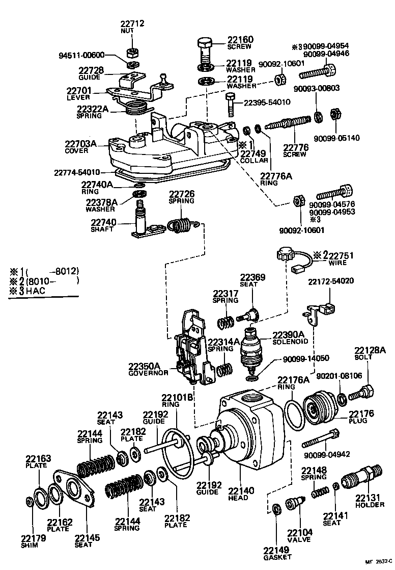 22140-54060 HEAD SUB-ASSY, DISTRIBUTIVE PUMP product image