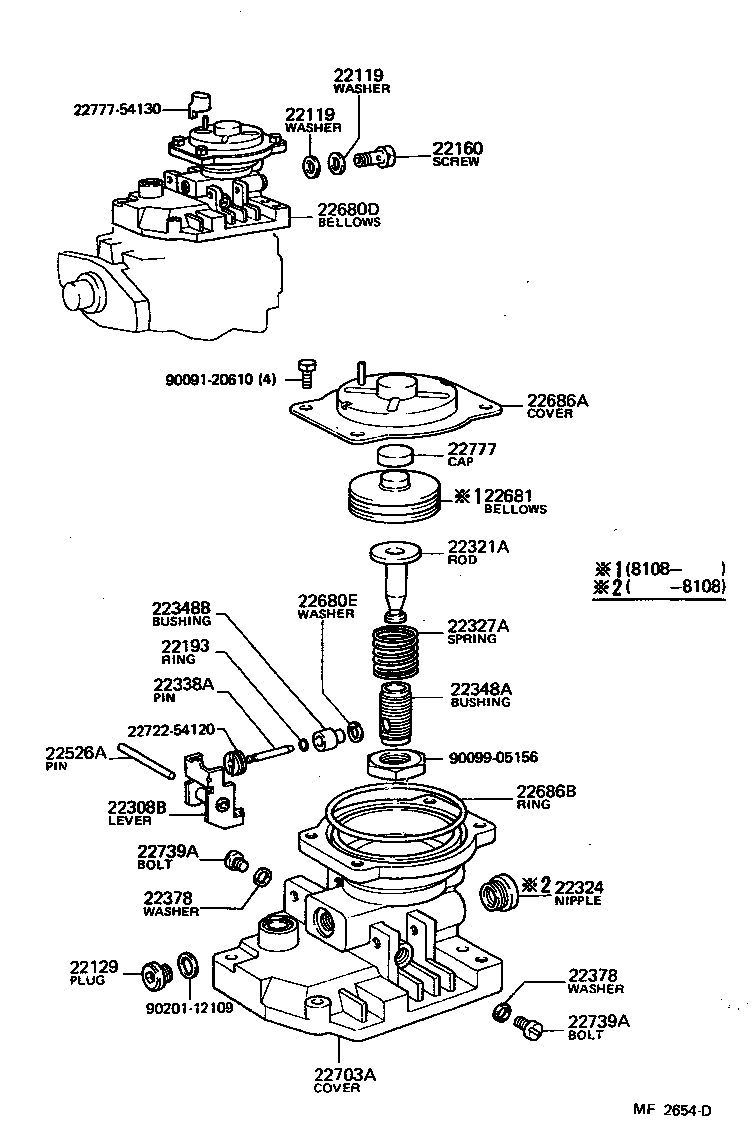 22101-54290 HOUSING SUB-ASSY, INJECTION PUMP product image
