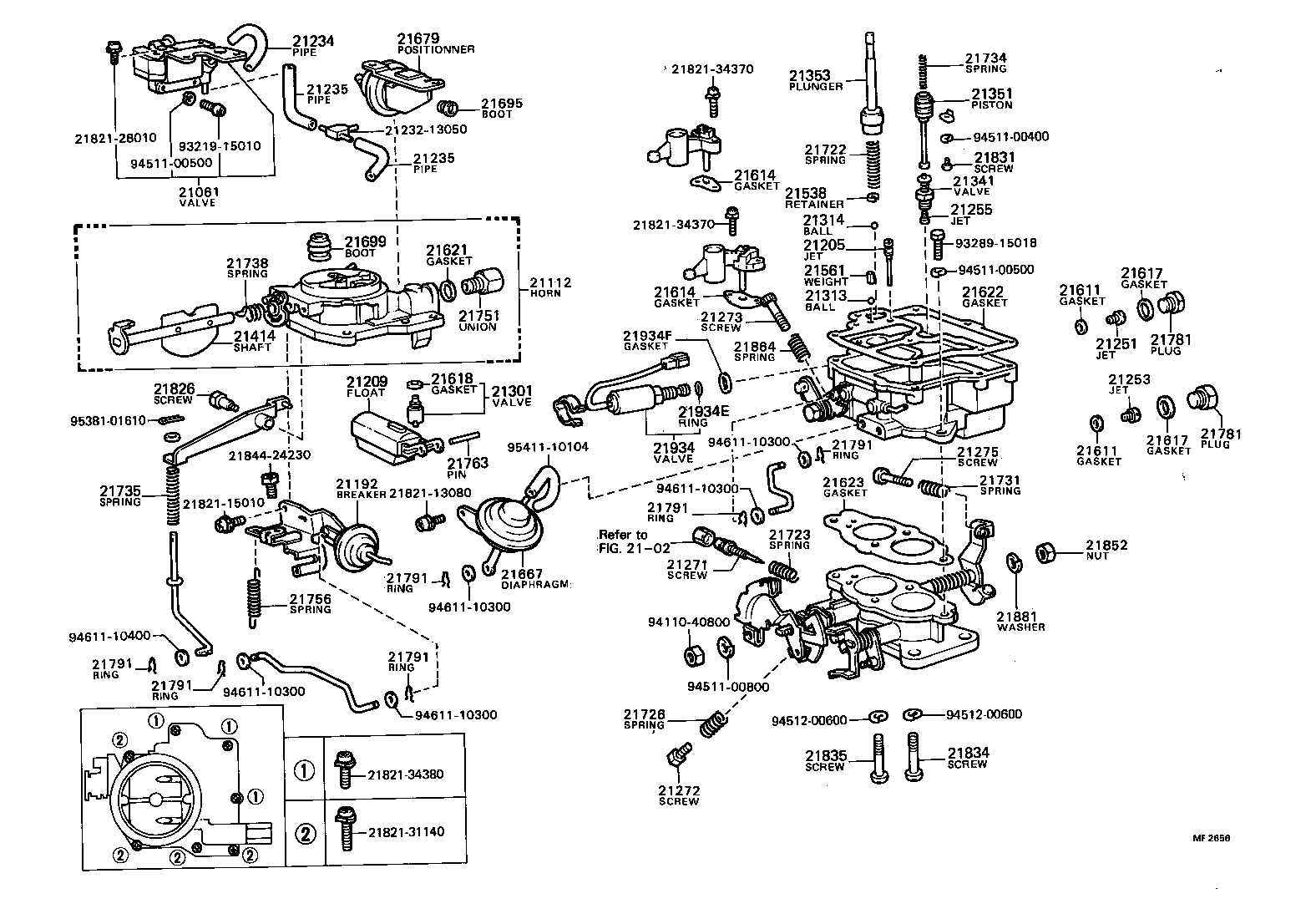 21814-33010 SCREW, 1ST IDLE ADJUSTING product image