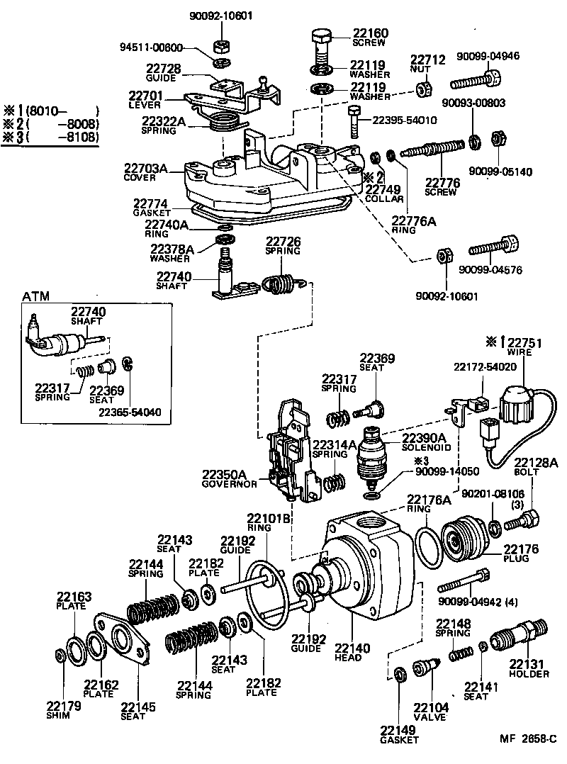 22140-54110 HEAD SUB-ASSY, DISTRIBUTIVE PUMP product image