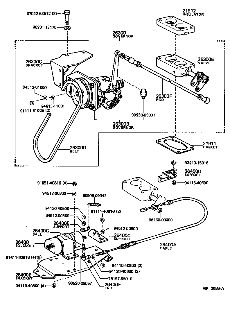 07042-43610 GASKET, CARBURETOR product image