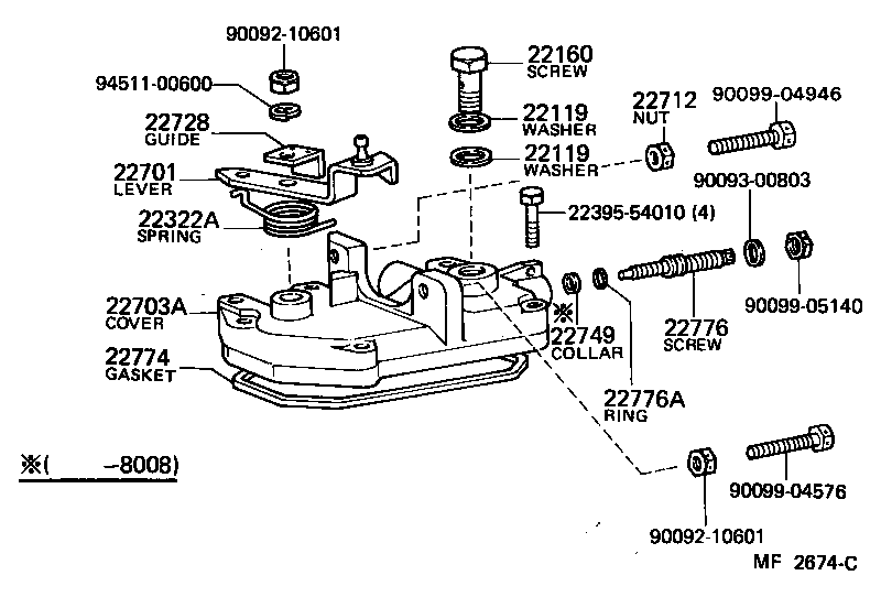 22101-54180 HOUSING SUB-ASSY, INJECTION PUMP product image