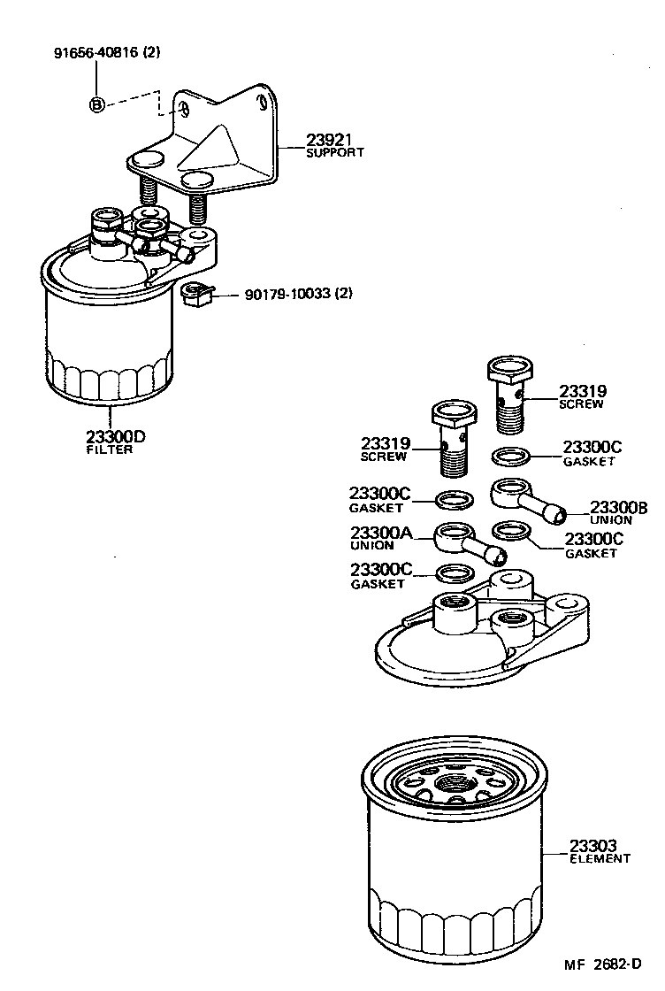 23921-54020 SUPPORT, FUEL FILTER product image