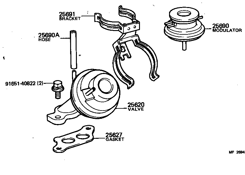 25620-63020 VALVE ASSY, EGR product image