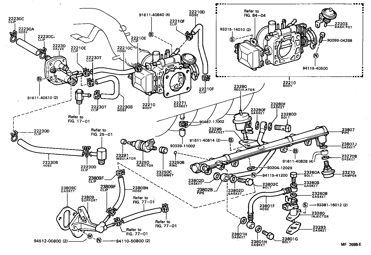 23250-34030 INJECTOR ASSY, FUEL product image