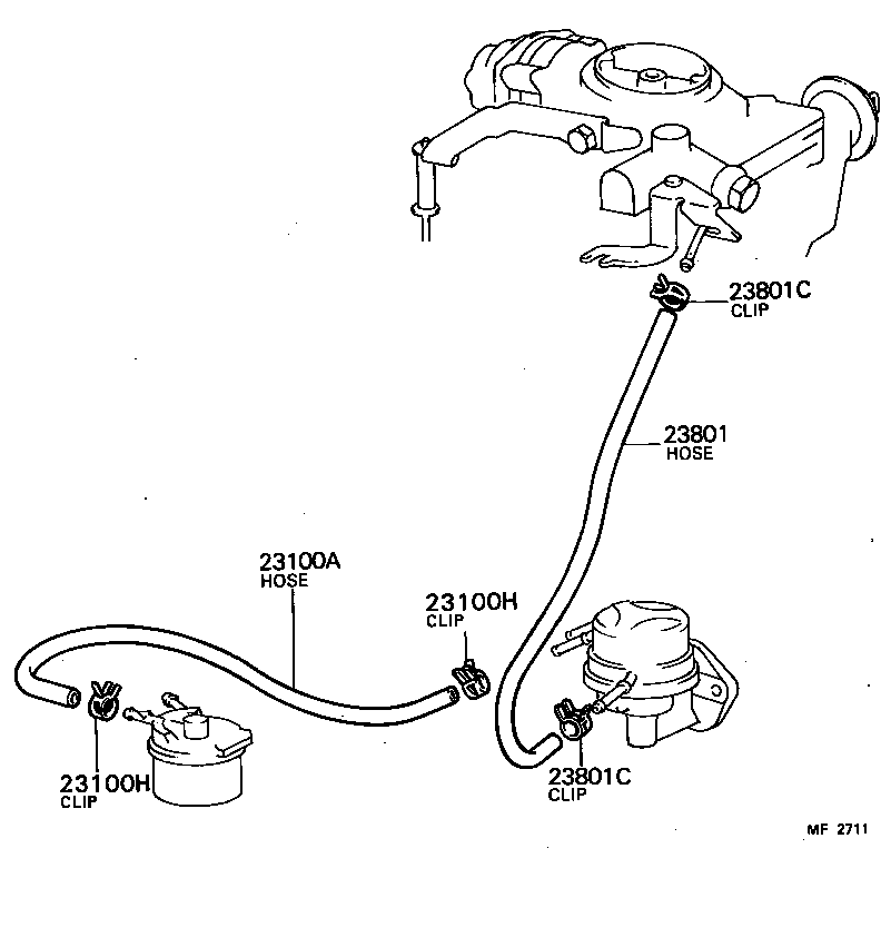 23841-37030 CLAMP, FUEL PIPE(HOSE), NO.1 product image