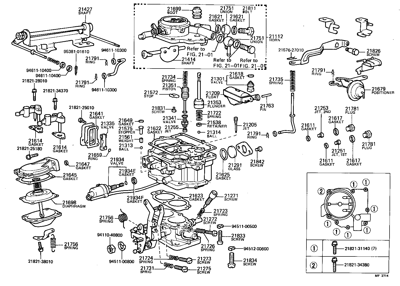 21273-26370 SCREW, 1ST IDLE ADJUSTING product image