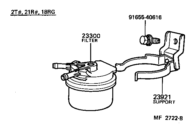 23921-64030 SUPPORT, FUEL FILTER product image