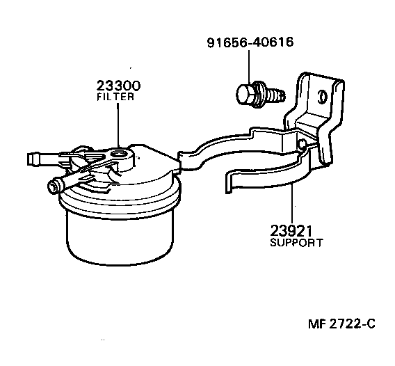 23921-38020 SUPPORT, FUEL FILTER product image