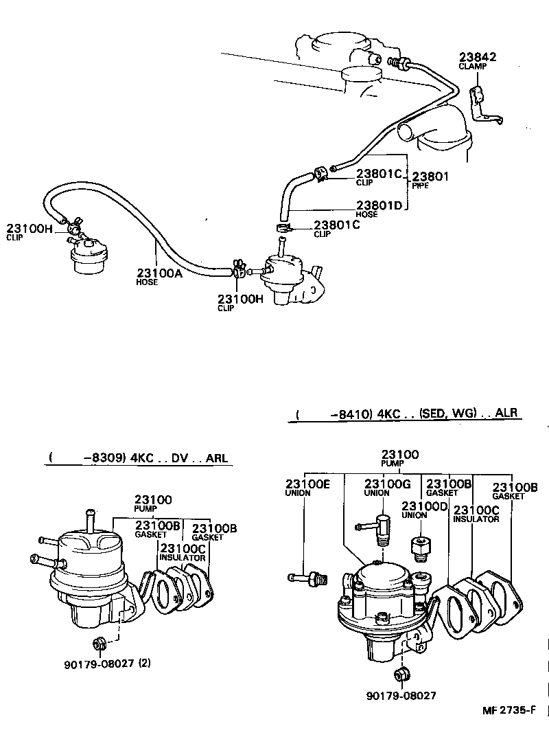 23801-13030 PIPE OR HOSE SUB-ASSY, CARBURETOR FUEL, NO.1 product image