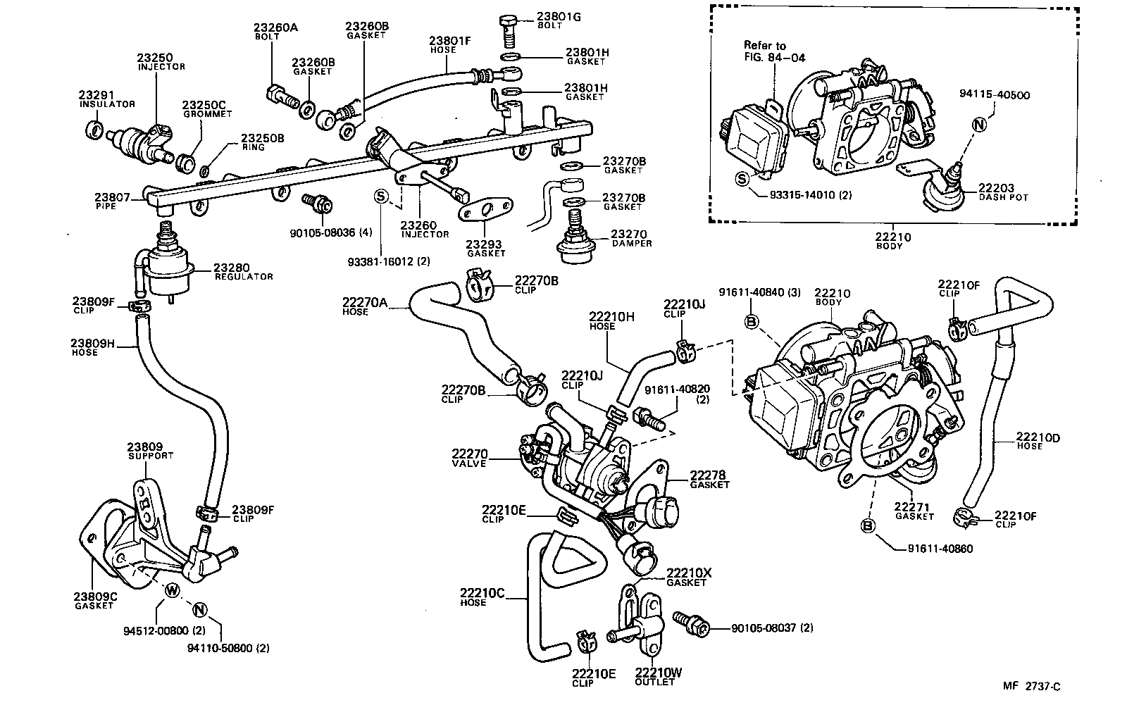 22210-41191 BODY ASSY, THROTTLE product image