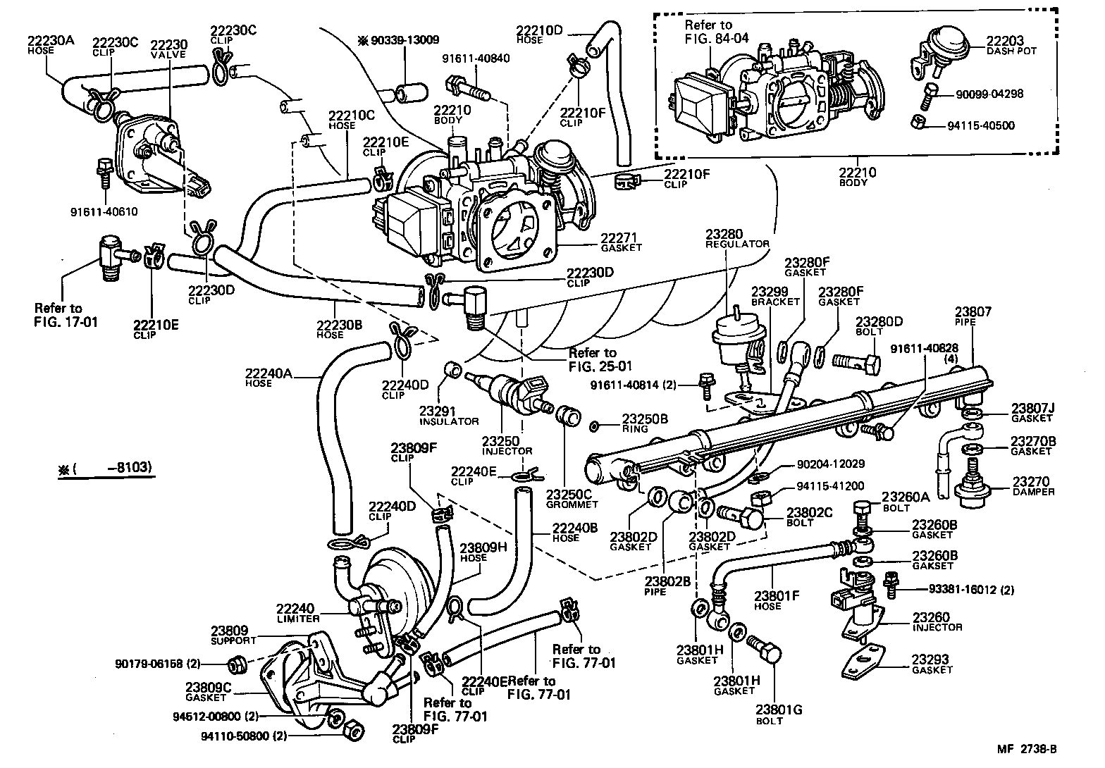 22210-41191 BODY ASSY, THROTTLE product image