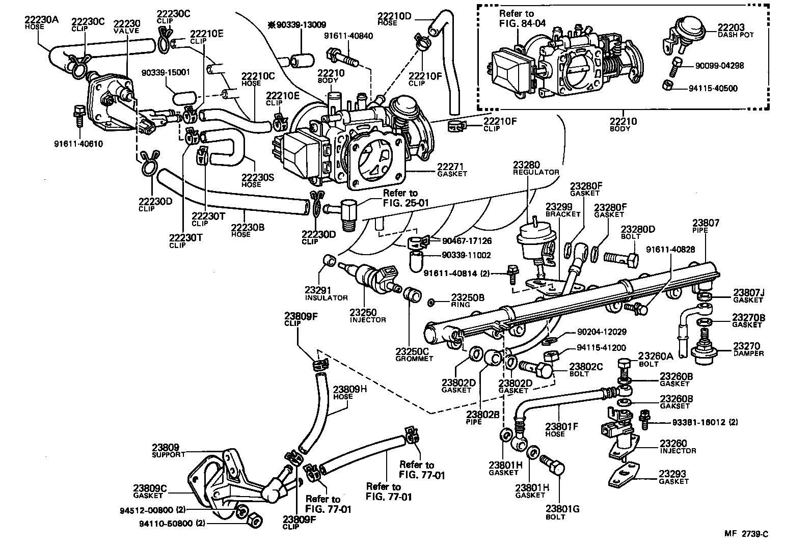 22210-41191 BODY ASSY, THROTTLE product image