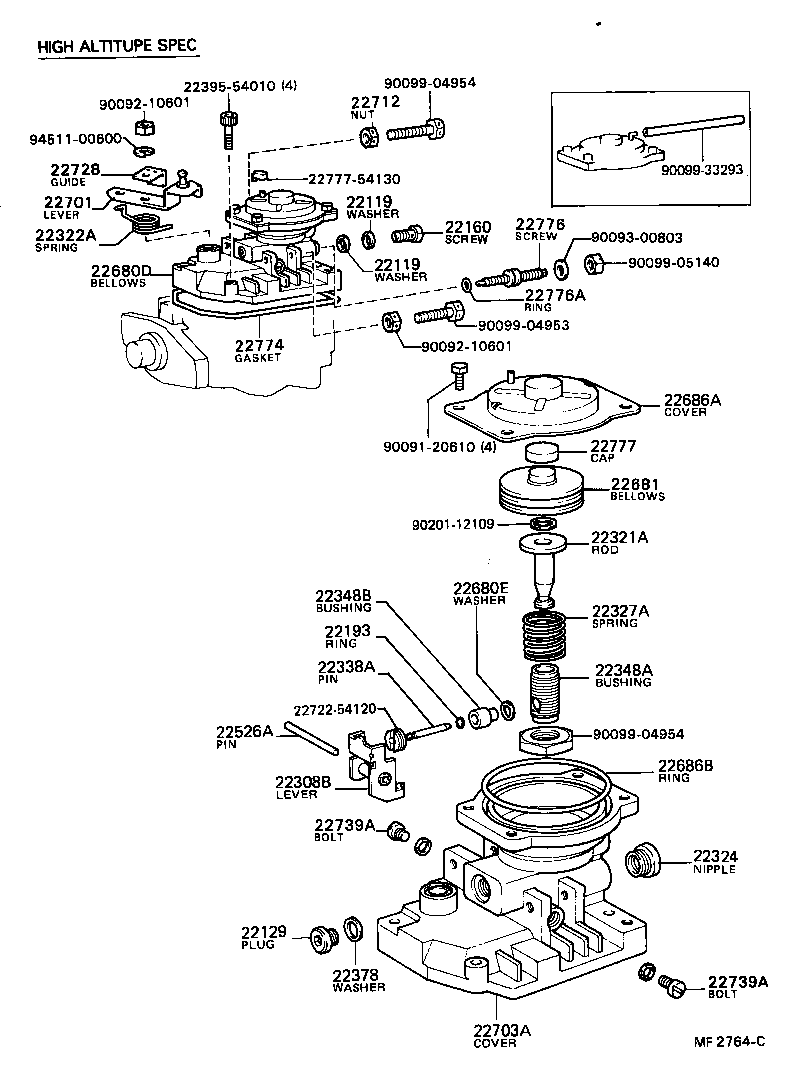22101-54080 HOUSING SUB-ASSY, INJECTION PUMP product image