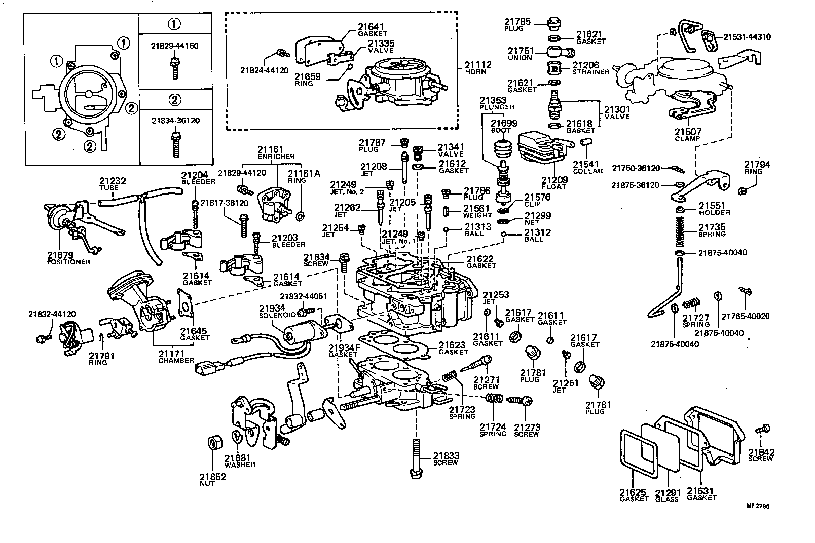 21069-31460 DASH POT SUB-ASSY product image