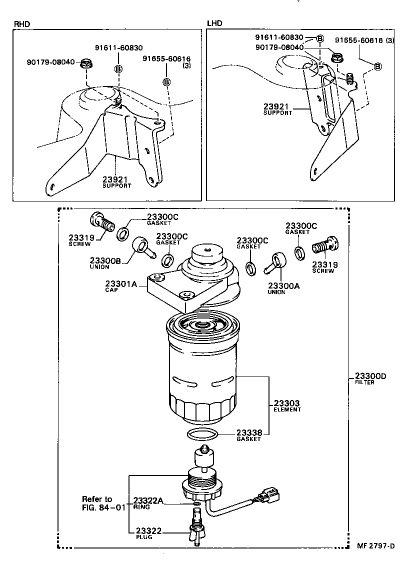 23921-64030 SUPPORT, FUEL FILTER product image
