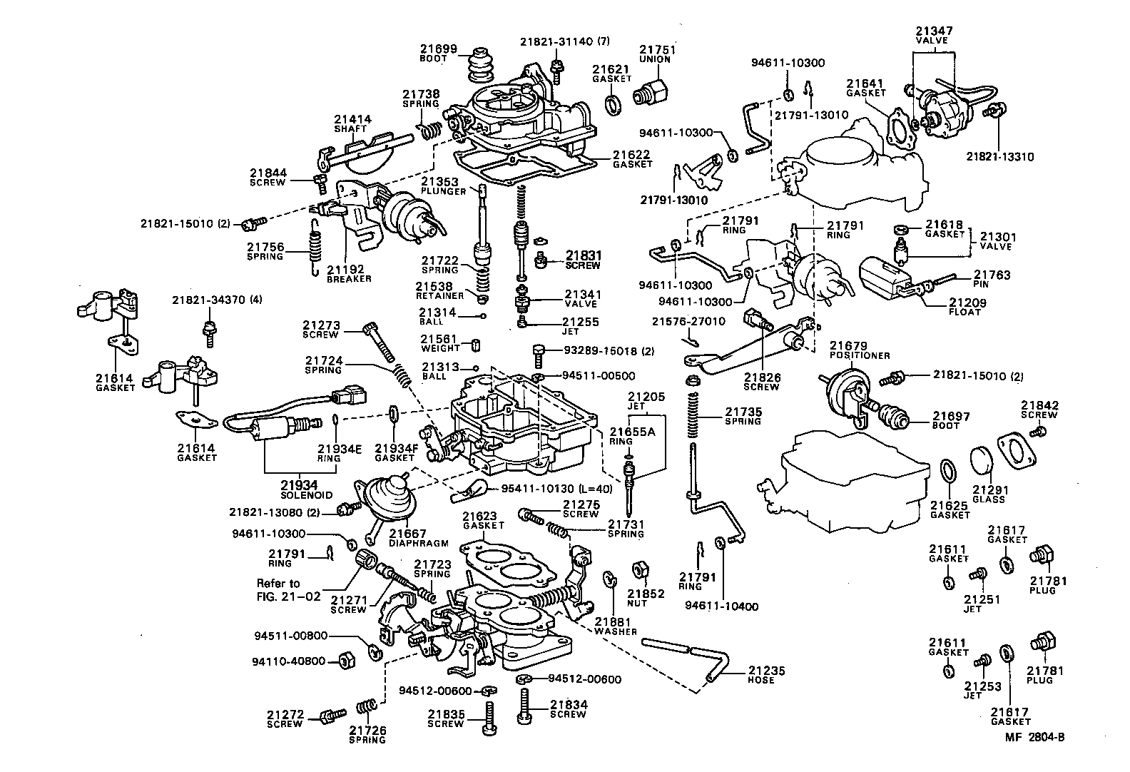 21061-13080 VALVE SUB-ASSY, THERMOSTATIC product image