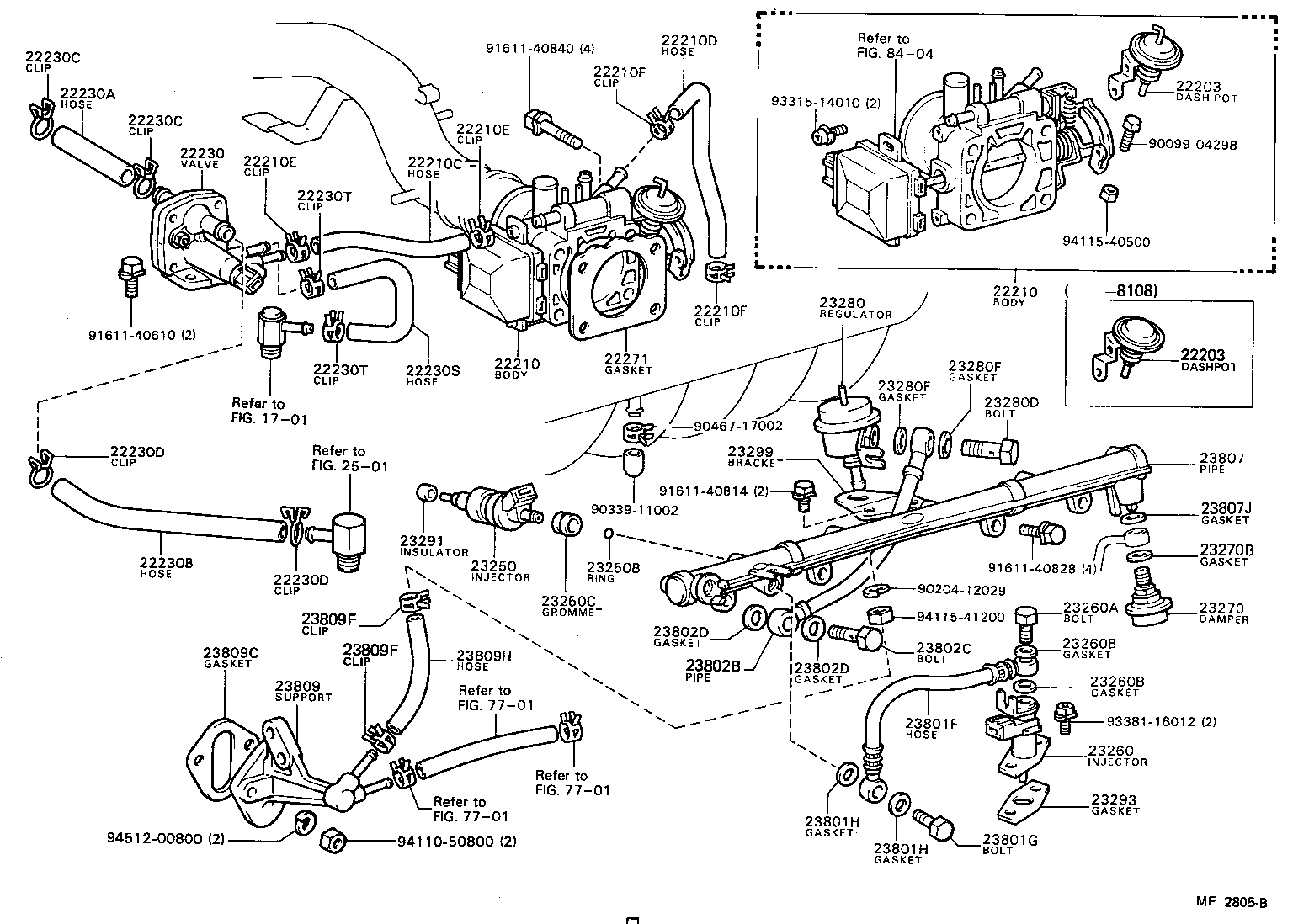 22210-41191 BODY ASSY, THROTTLE product image
