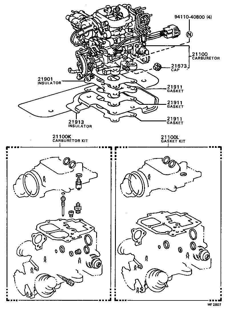 21100-63050 CARBURETOR ASSY product image