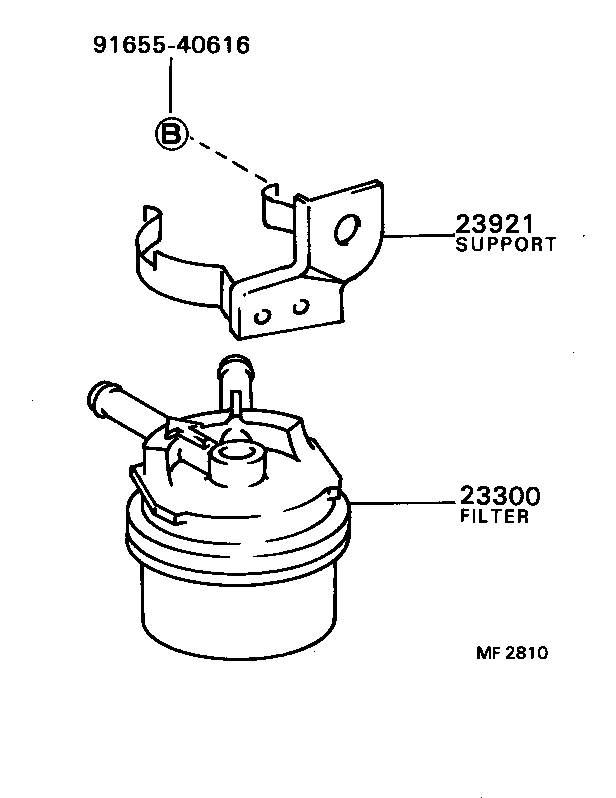 23921-64091 SUPPORT, FUEL FILTER product image