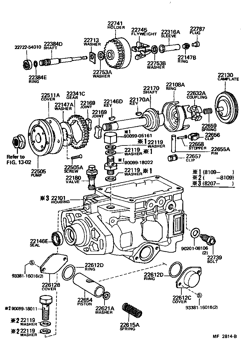 22101-54290 HOUSING SUB-ASSY, INJECTION PUMP product image