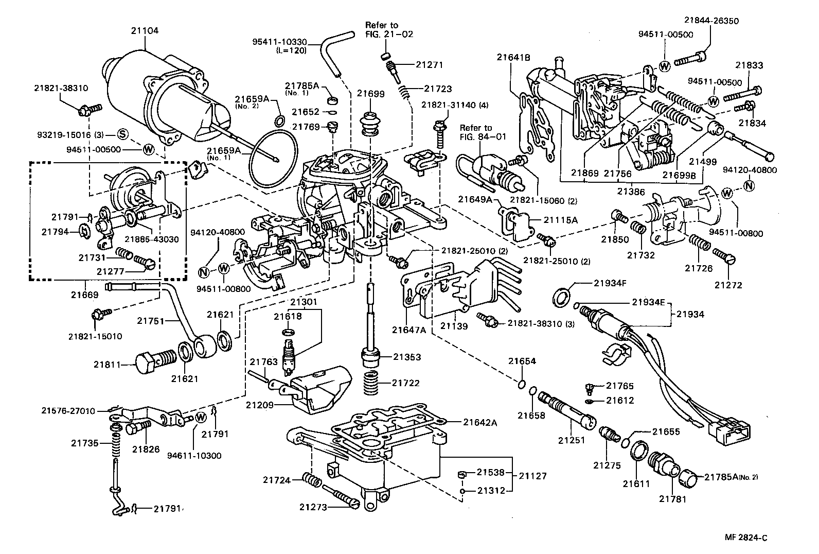 21072-15230 SOLENOID, THROTTLE VALVE product image
