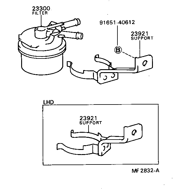 23921-15030 SUPPORT, FUEL FILTER product image