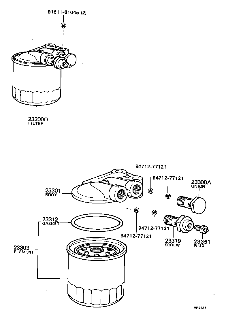 23904-58010 SUPPORT, FUEL FILTER product image
