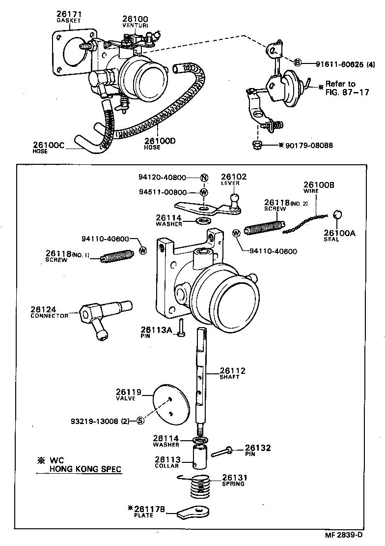 21928-58030 SUPPORT, THROTTLE WIRE product image