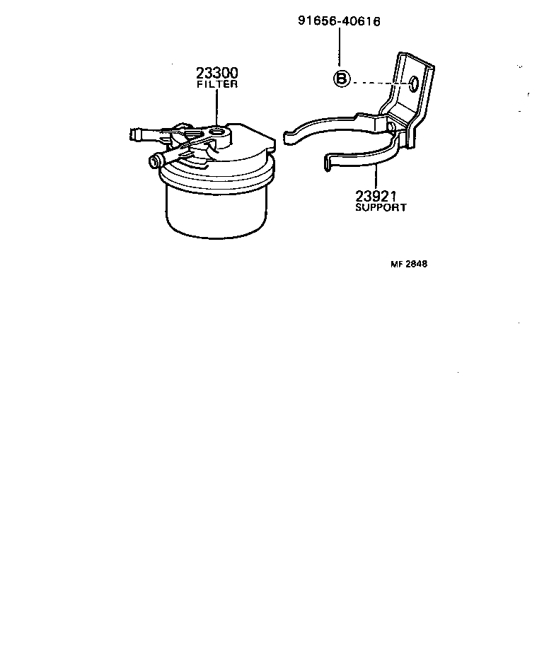 23301-64050 CAP ASSY, FUEL FILTER product image