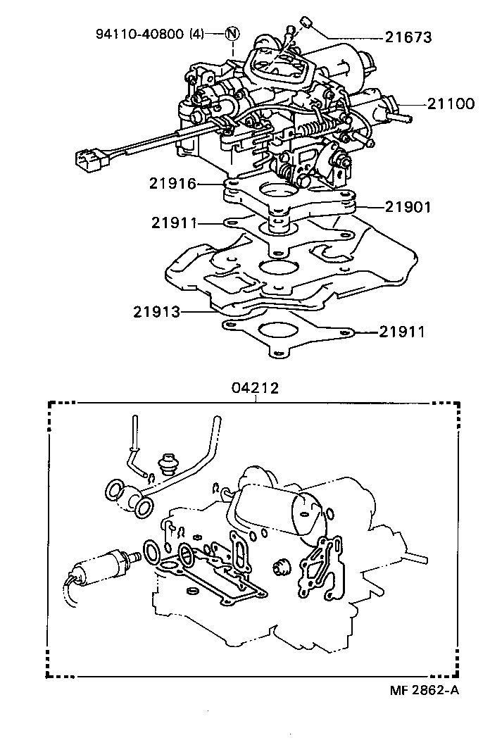 04211-15090 CARBURETOR KIT product image