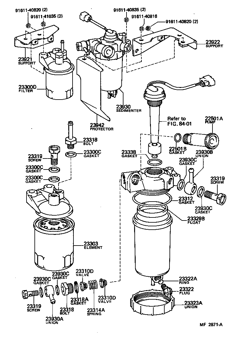23922-54040 SUPPORT, FUEL SEDIMENTER product image
